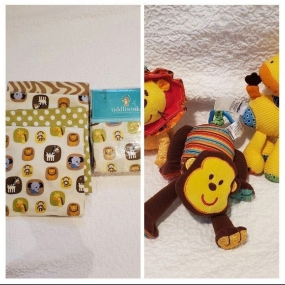 NWT Tiddlywinks Jungle Receiving blankets - Picture 1 of 3
